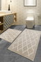 Mijölnir Dante - Juego de alfombrillas de baño Beige